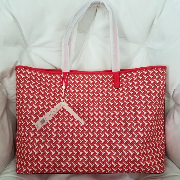 Tory Burch Tzag Allover Tote Red NWT